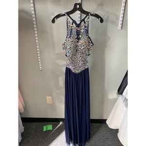 Navy Blue Prom Dress